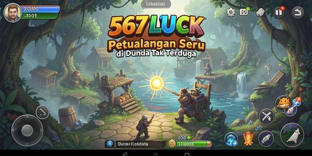 Tampilan gameplay seru dari 567LUCK dengan tantangan petualangan.