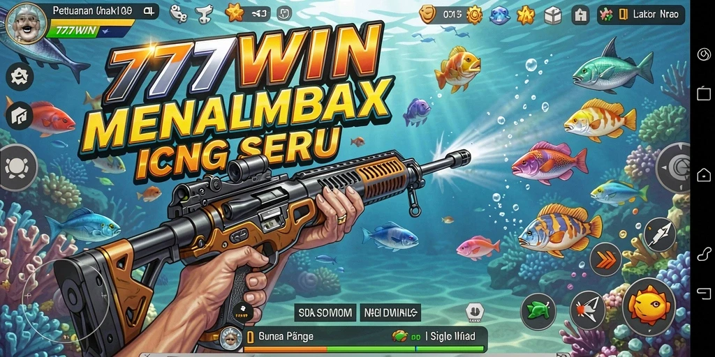 Tampilan gameplay seru dalam 777WIN menembak ikan.