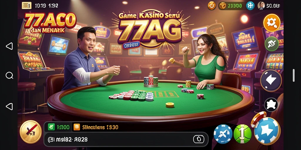 Gameplay seru dan menarik dari 77AG di kasino.
