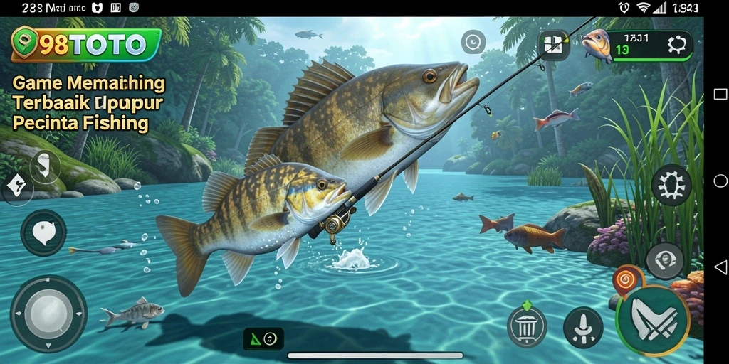 Gameplay Fishing yang seru dan menantang di 98TOTO.
