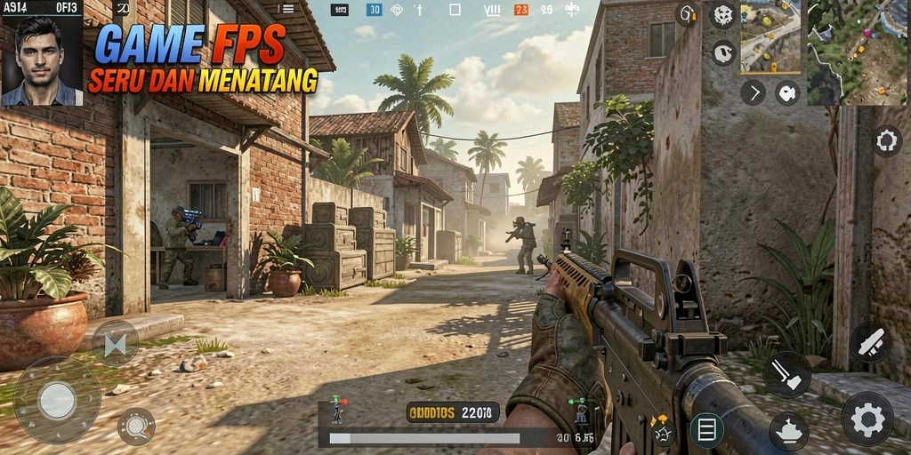 Gameplay intens dan mendebarkan dari ASD123 dalam aksi FPS.