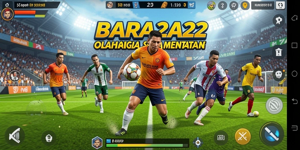 Tampilan gameplay menarik BARA22 dalam pertandingan olahraga.