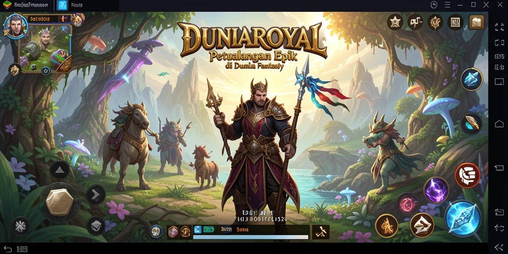 Tampilan menarik dari gameplay DUNIAROYAL yang seru dan interaktif.