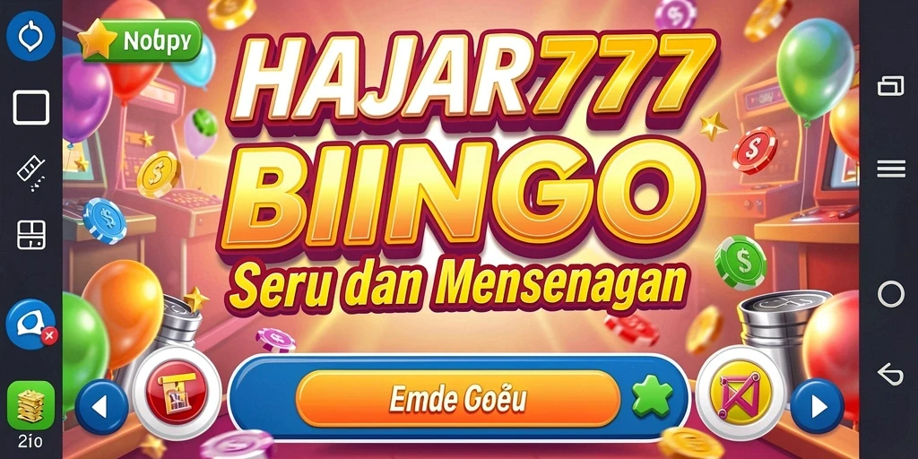 Tampilan gameplay seru dalam permainan Bingo HAJAR777.