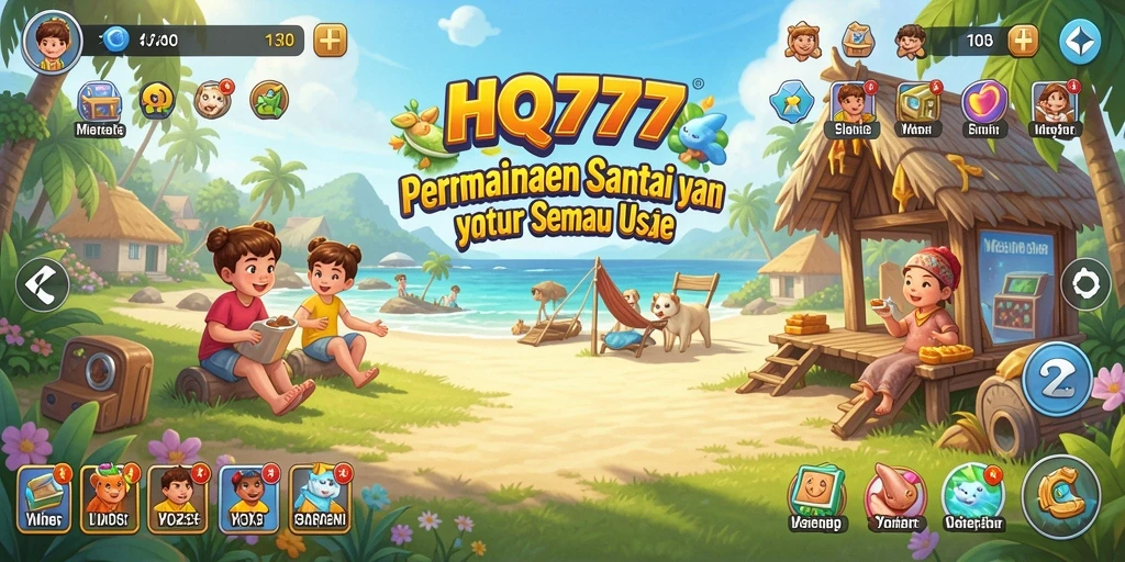 Gameplay HQ777 yang ceria dan menarik untuk semua pemain.