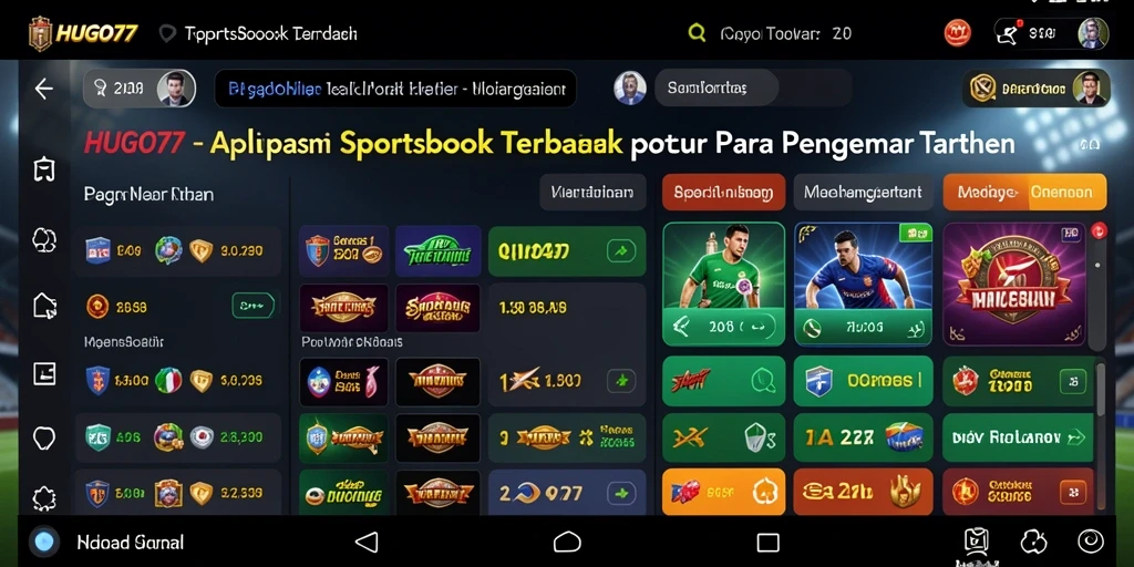 Tampilan antarmuka HUGO77 yang menarik dan informatif.