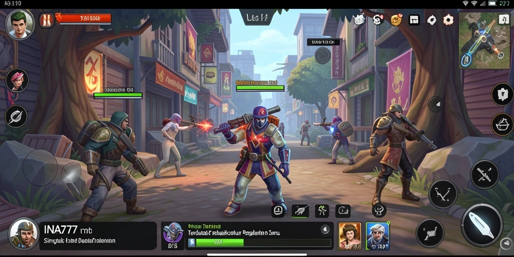 Screenshot utama menunjukkan gameplay seru dari INA777 dengan latar belakang yang menarik.