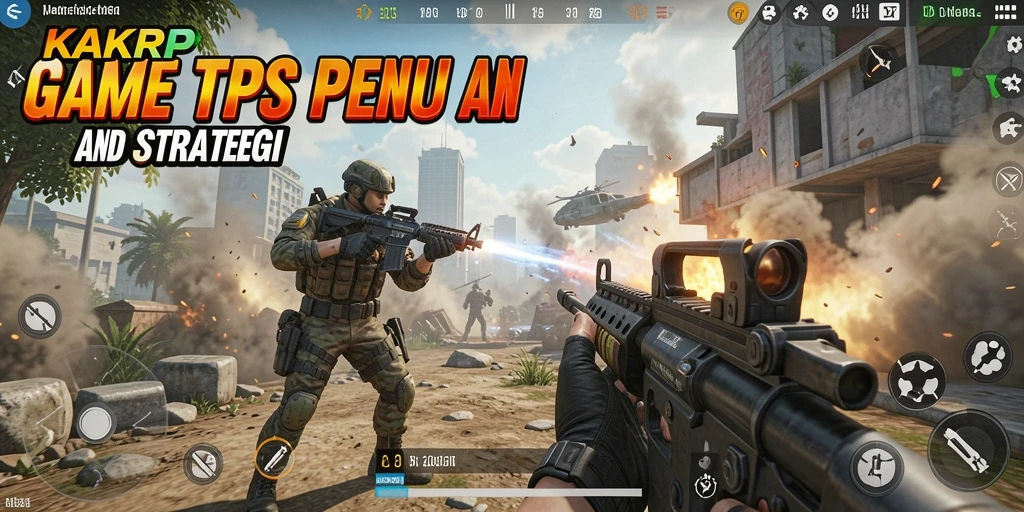 Tampilan gameplay KAKRP yang intens dan mendebarkan dalam mode TPS.
