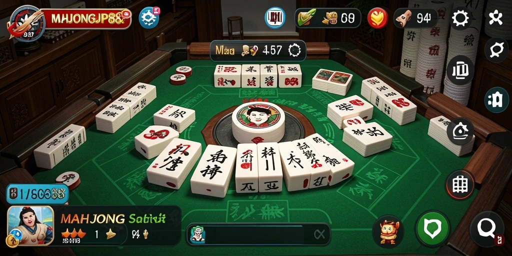 Tampilan gameplay seru dari MAHJONGJP88 dalam bermain Mahjong.