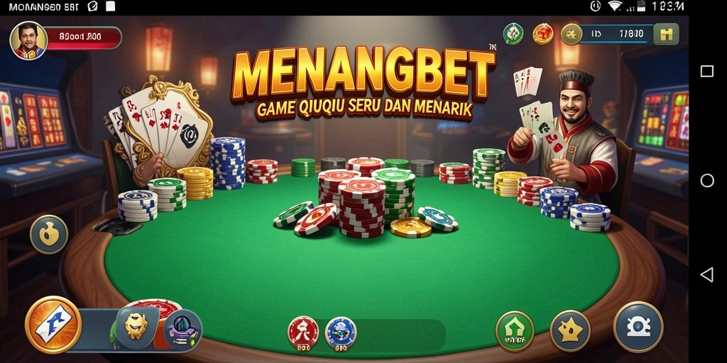 Tampilan gameplay seru dari MENANGBET yang menunjukkan keseruan bermain QiuQiu.