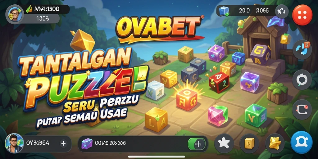 Tangkapan layar gameplay OVABET menampilkan tantangan puzzle yang menarik.