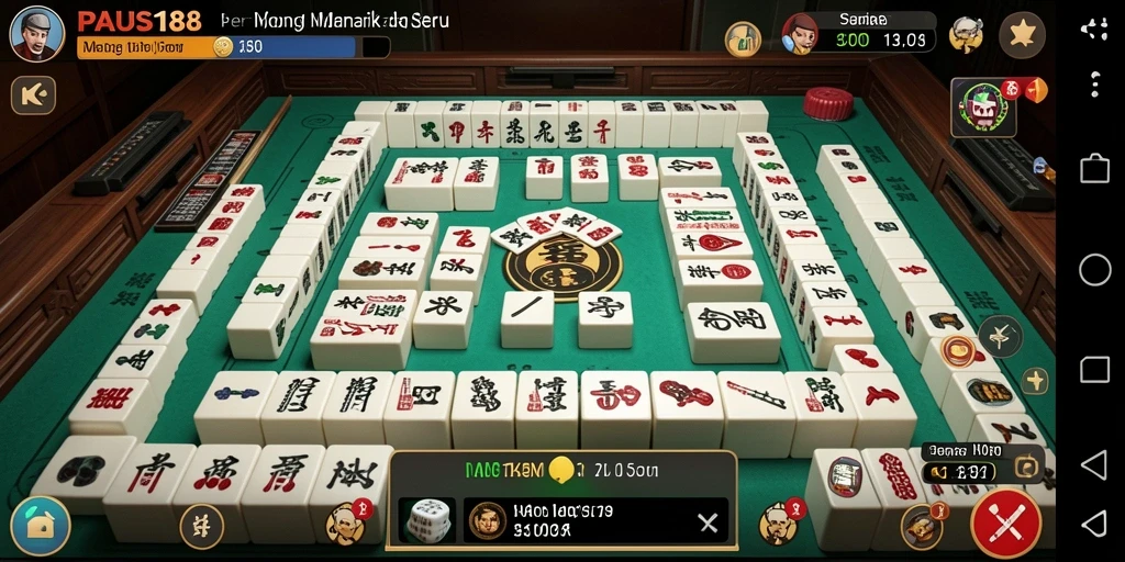 Tampilan menarik dari gameplay Mahjong PAUS188.