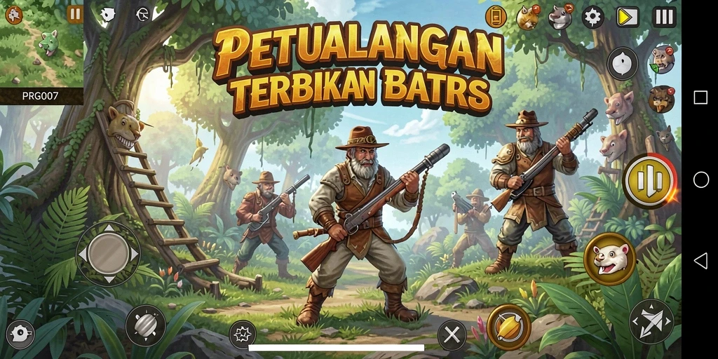Screenshot menunjukkan eksplorasi mendalam di dunia Open World.