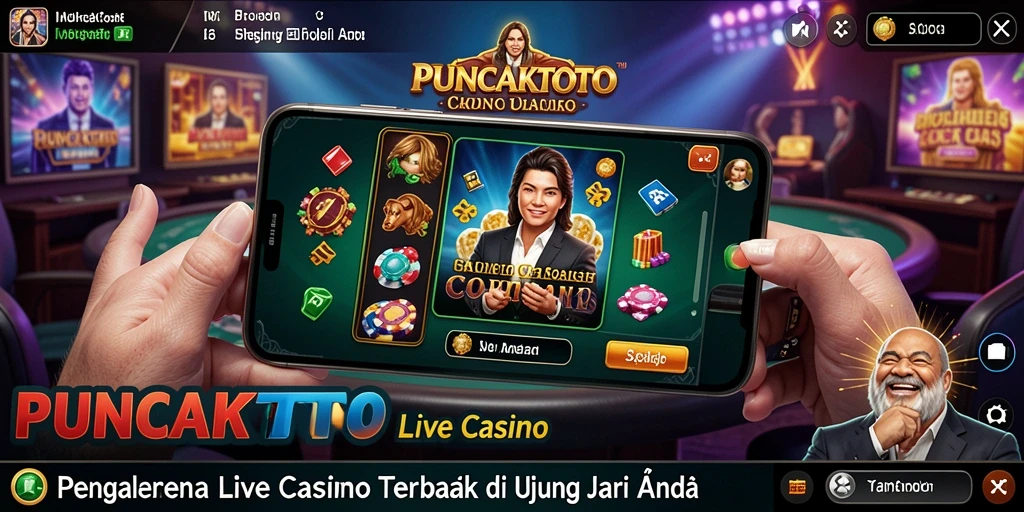 Tampilan menarik dari permainan Live Casino PUNCAKTOTO yang mendebarkan.