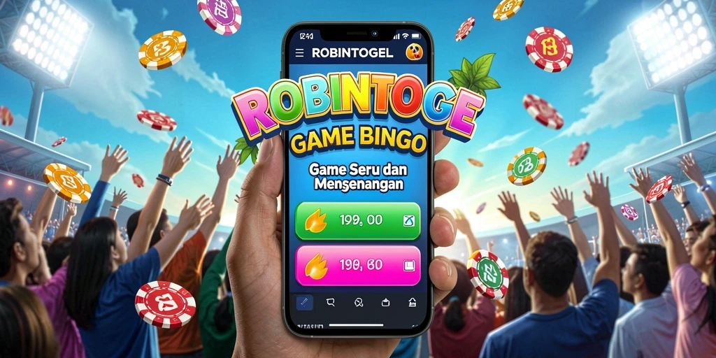 Tampilan menarik dari gameplay Bingo di ROBINTOGEL.