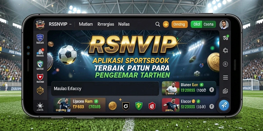 Screenshot RSNVIP menampilkan antarmuka Sportsbook yang menarik dan menyenangkan.