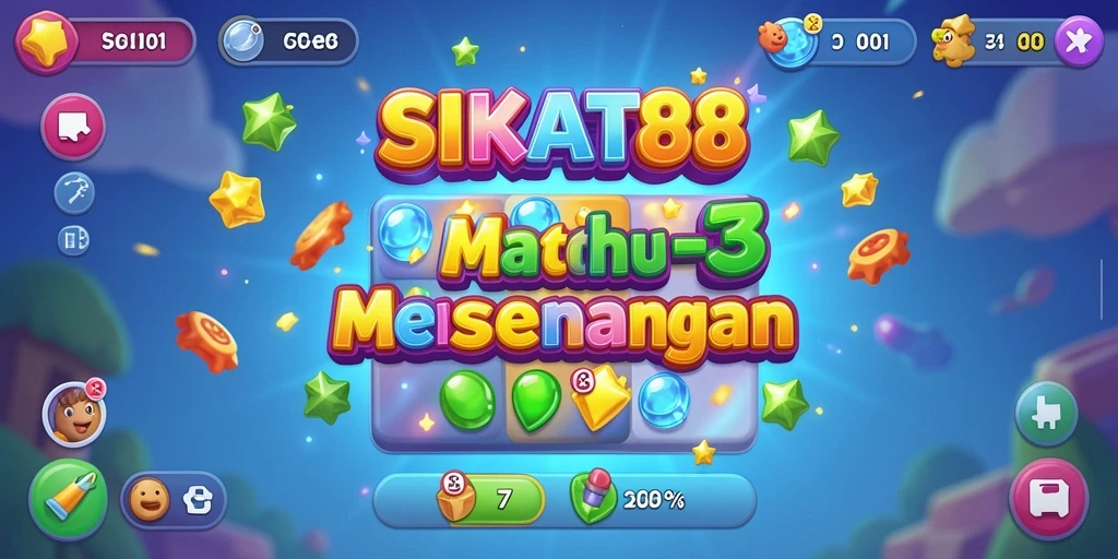 Tangkapan layar gameplay <strong>SIKAT88</strong> yang menampilkan serunya mencocokkan elemen.
