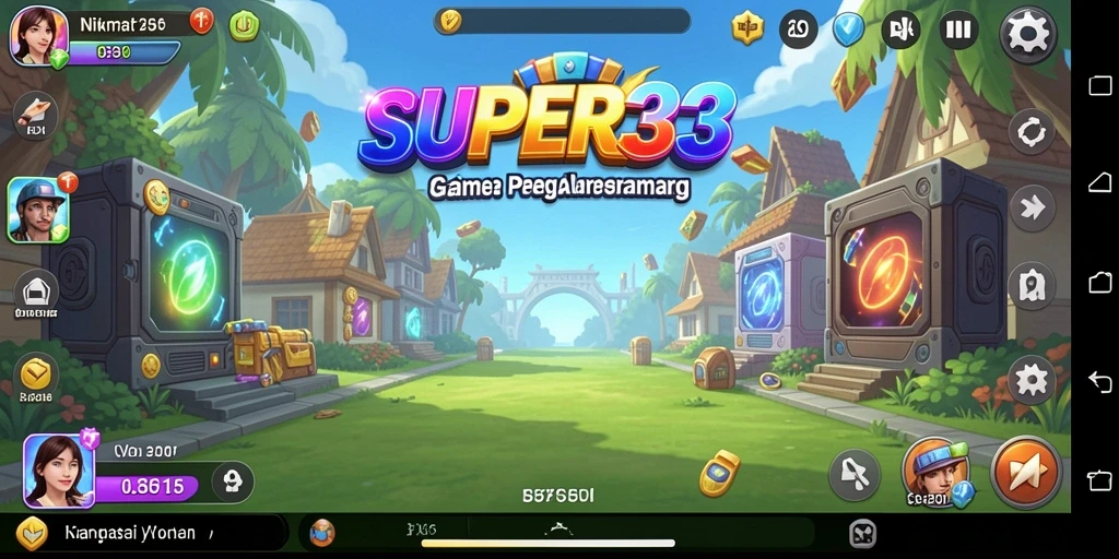 Tangkapan layar gameplay SUPER33 menampilkan momen seru dalam pengelolaan Idle.