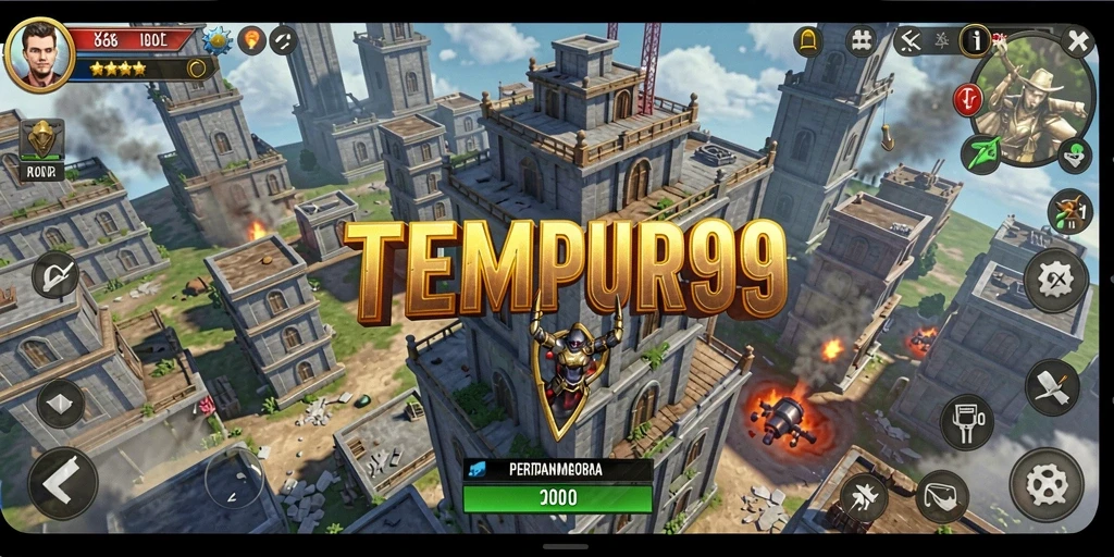 Gambaran gameplay seru dalam <strong>TEMPUR99</strong> yang penuh strategi.
