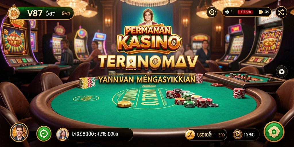 Tampilan gameplay Kasino V87 yang menyenangkan dan menghibur.